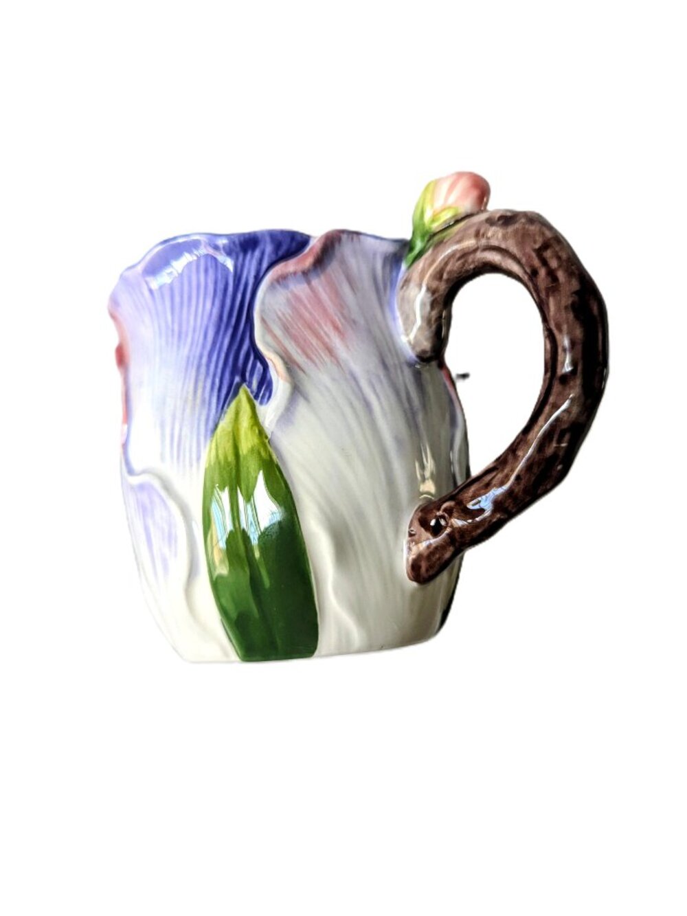 New Garden Collection by Corner Ruby Handcrafted Flower Mug Violet